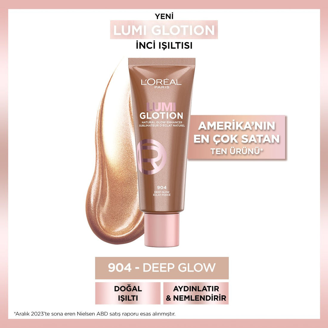 Loreal Paris Glotion All - In - One Doğal Işıltı 904 - Deep Glow - Melori