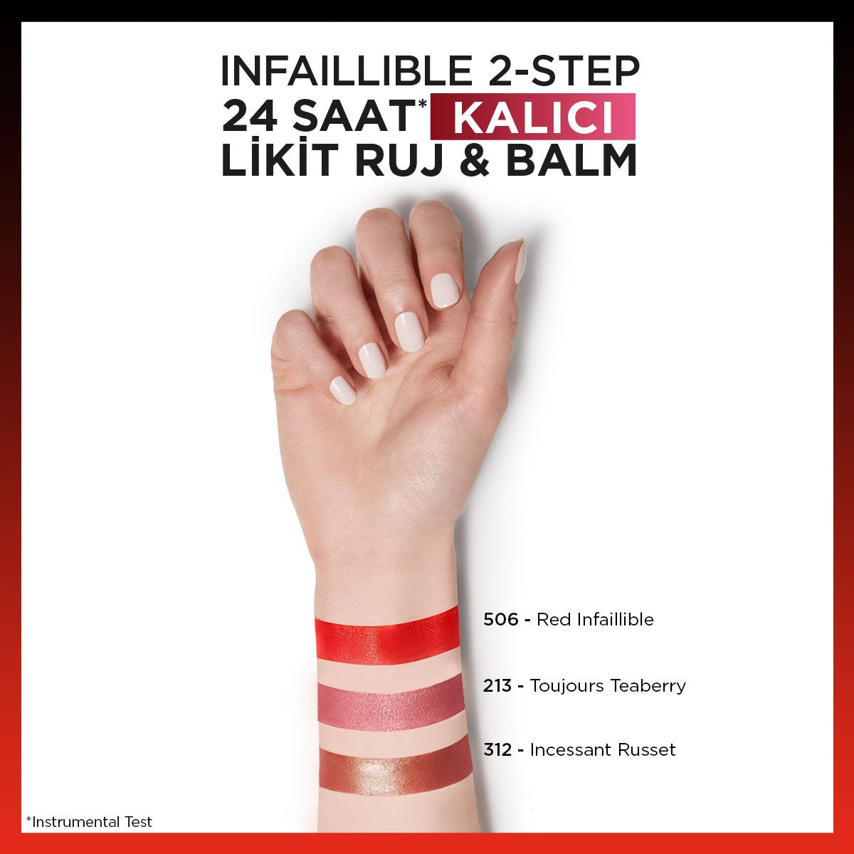 Loreal Paris Infaillible 2 - Step 24 Saat Kalıcı Likit Ruj &amp; Balm - 213 Toujours Teaberry - Melori