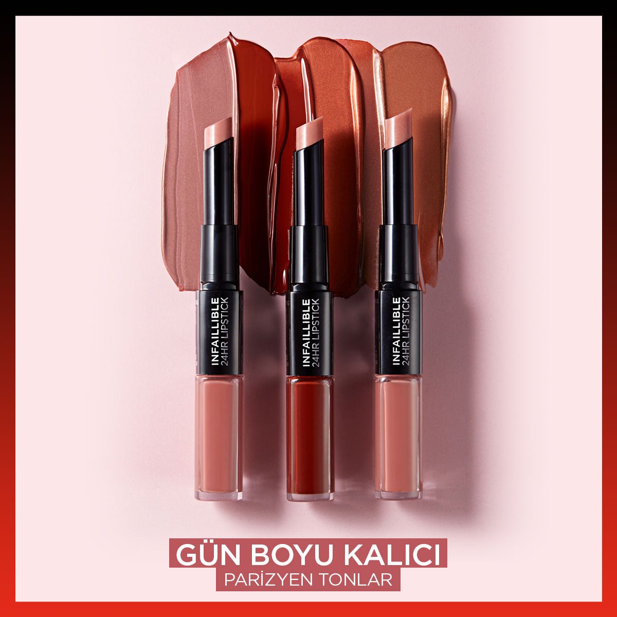 Loreal Paris Infaillible 2 - Step 24 Saat Kalıcı Likit Ruj &amp; Balm - 213 Toujours Teaberry - Melori