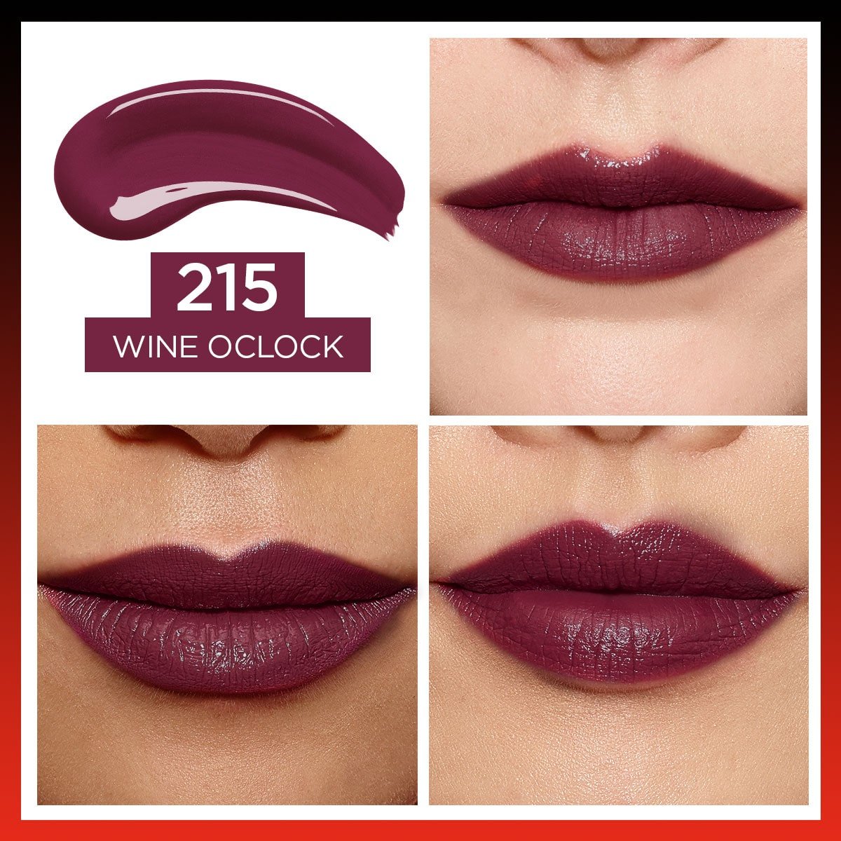 Loreal Paris Infaillible 2 - Step 24 Saat Kalıcı Likit Ruj &amp; Balm - 215 Wine Oclock - Melori