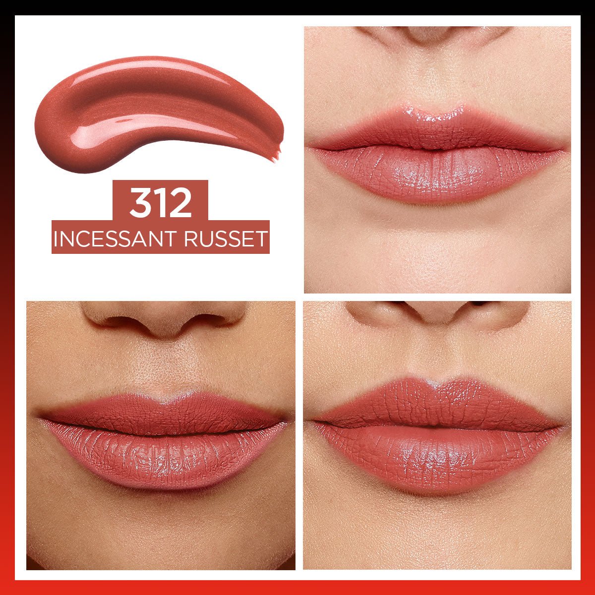 Loreal Paris Infaillible 2 - Step 24 Saat Kalıcı Likit Ruj &amp; Balm - 312 Incessant Russet - Melori