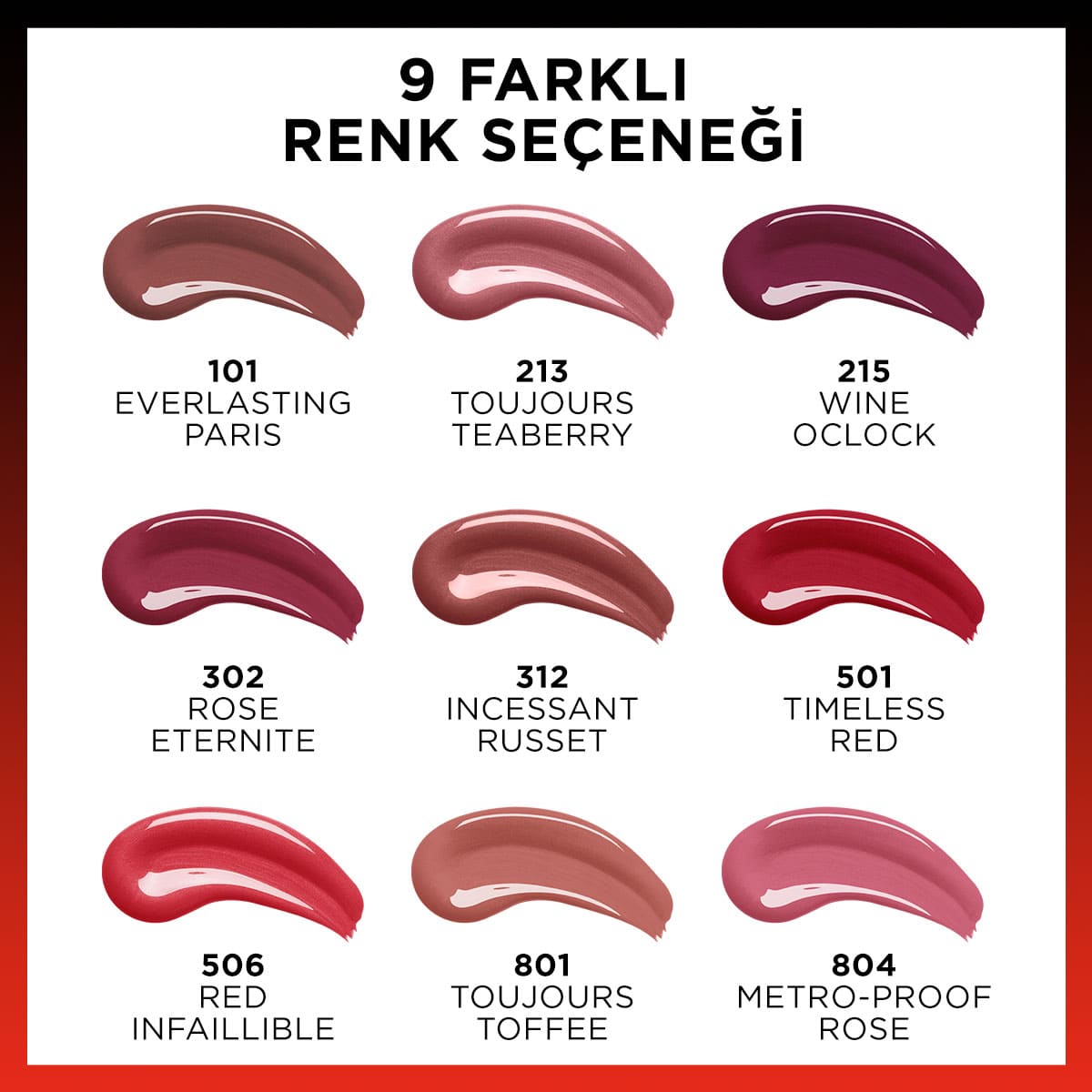 Loreal Paris Infaillible 2 - Step 24 Saat Kalıcı Likit Ruj &amp; Balm - 501 Timeless Red - Melori