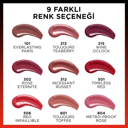 Loreal Paris Infaillible 2 - Step 24 Saat Kalıcı Likit Ruj &amp; Balm - 501 Timeless Red - Melori