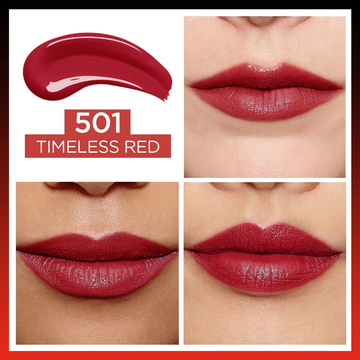 Loreal Paris Infaillible 2 - Step 24 Saat Kalıcı Likit Ruj &amp; Balm - 501 Timeless Red - Melori