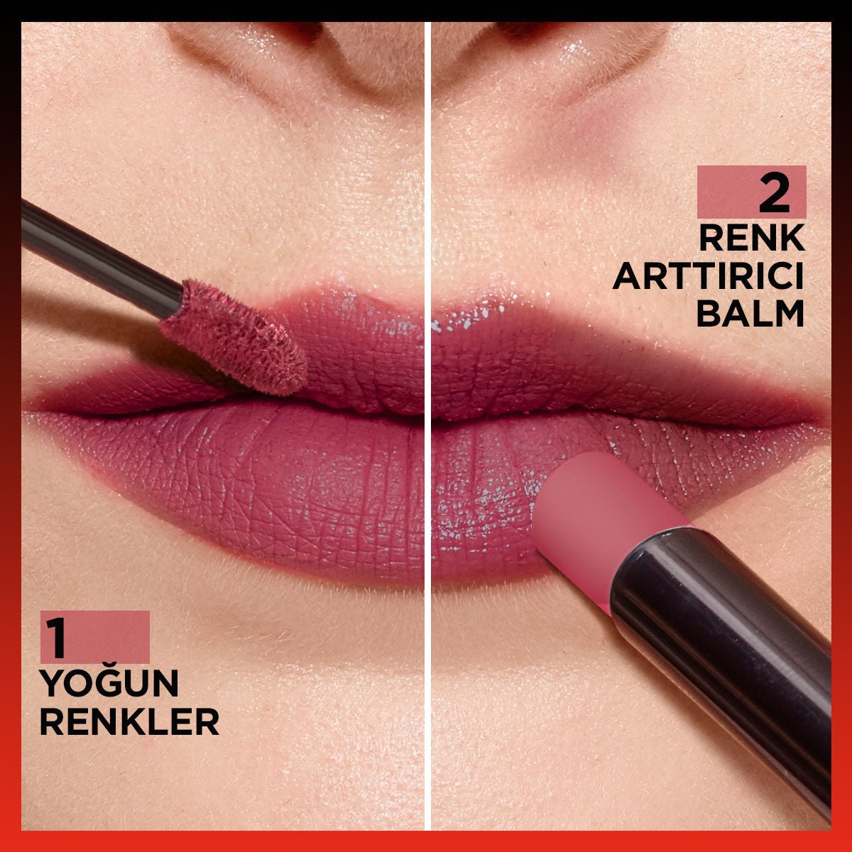 Loreal Paris Infaillible 2 - Step 24 Saat Kalıcı Likit Ruj &amp; Balm - 501 Timeless Red - Melori