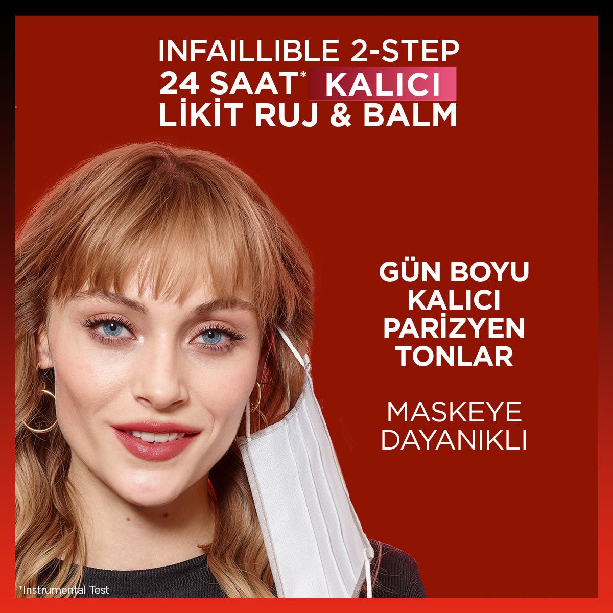 Loreal Paris Infaillible 2 - Step 24 Saat Kalıcı Likit Ruj &amp; Balm - 805 Wine Stain - Melori