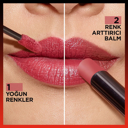 Loreal Paris Infaillible 2 - Step 24 Saat Kalıcı Likit Ruj &amp; Balm - 805 Wine Stain - Melori