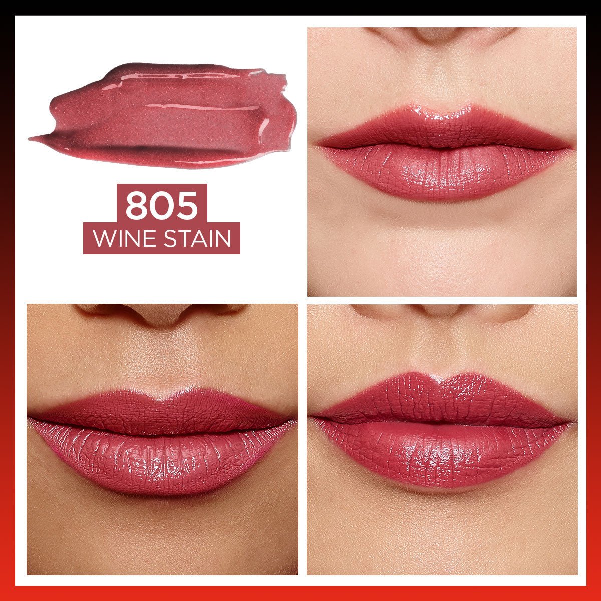 Loreal Paris Infaillible 2 - Step 24 Saat Kalıcı Likit Ruj &amp; Balm - 805 Wine Stain - Melori