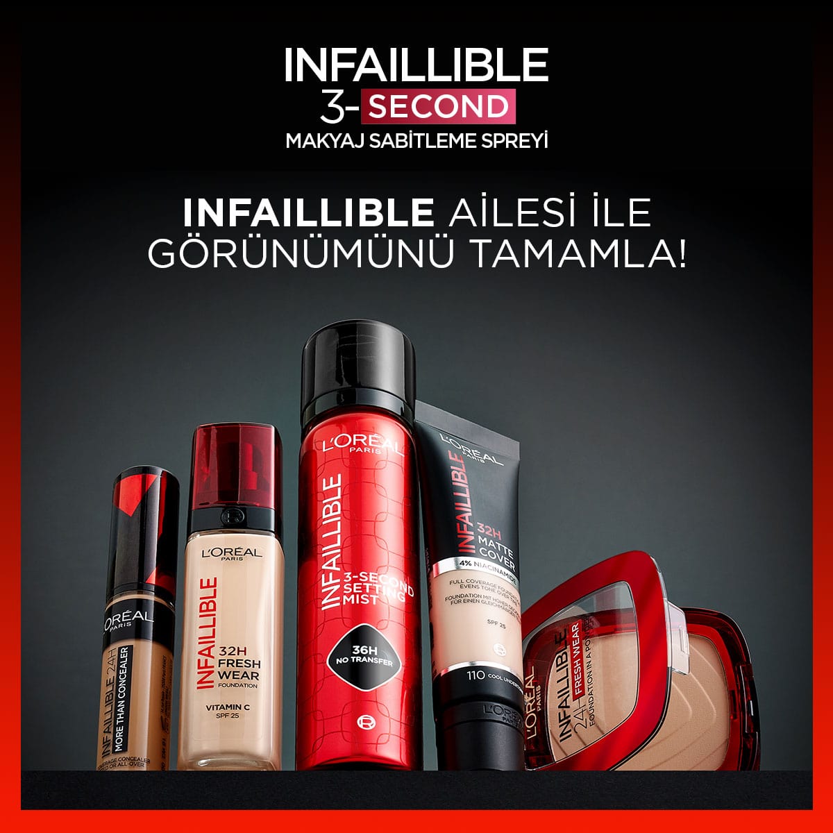 Loreal Paris Infaillible 3 - Second Makyaj Sabitleme Spreyi - Melori