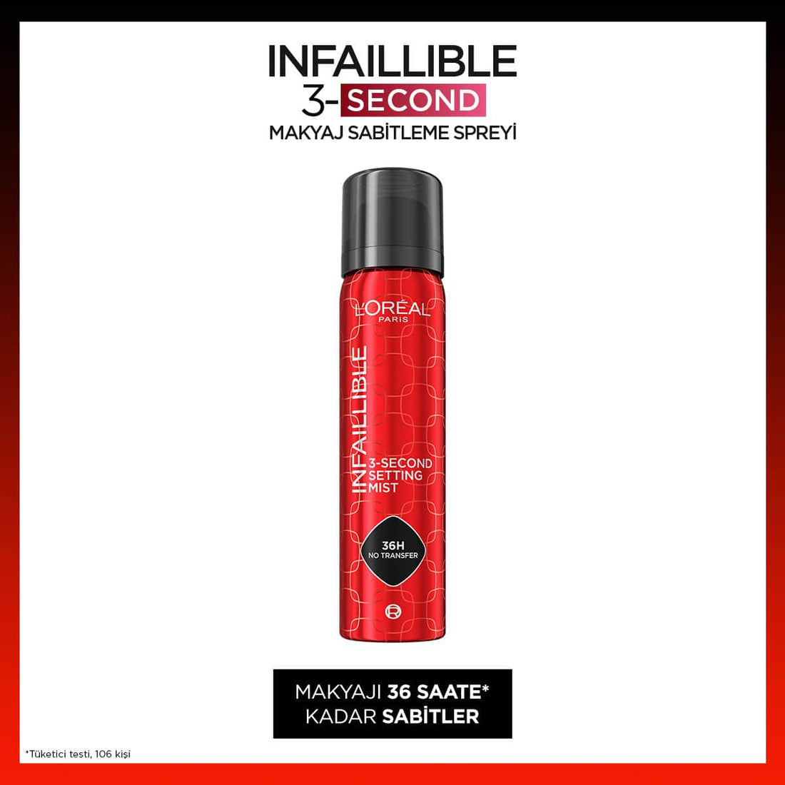 Loreal Paris Infaillible 3 - Second Makyaj Sabitleme Spreyi - Melori