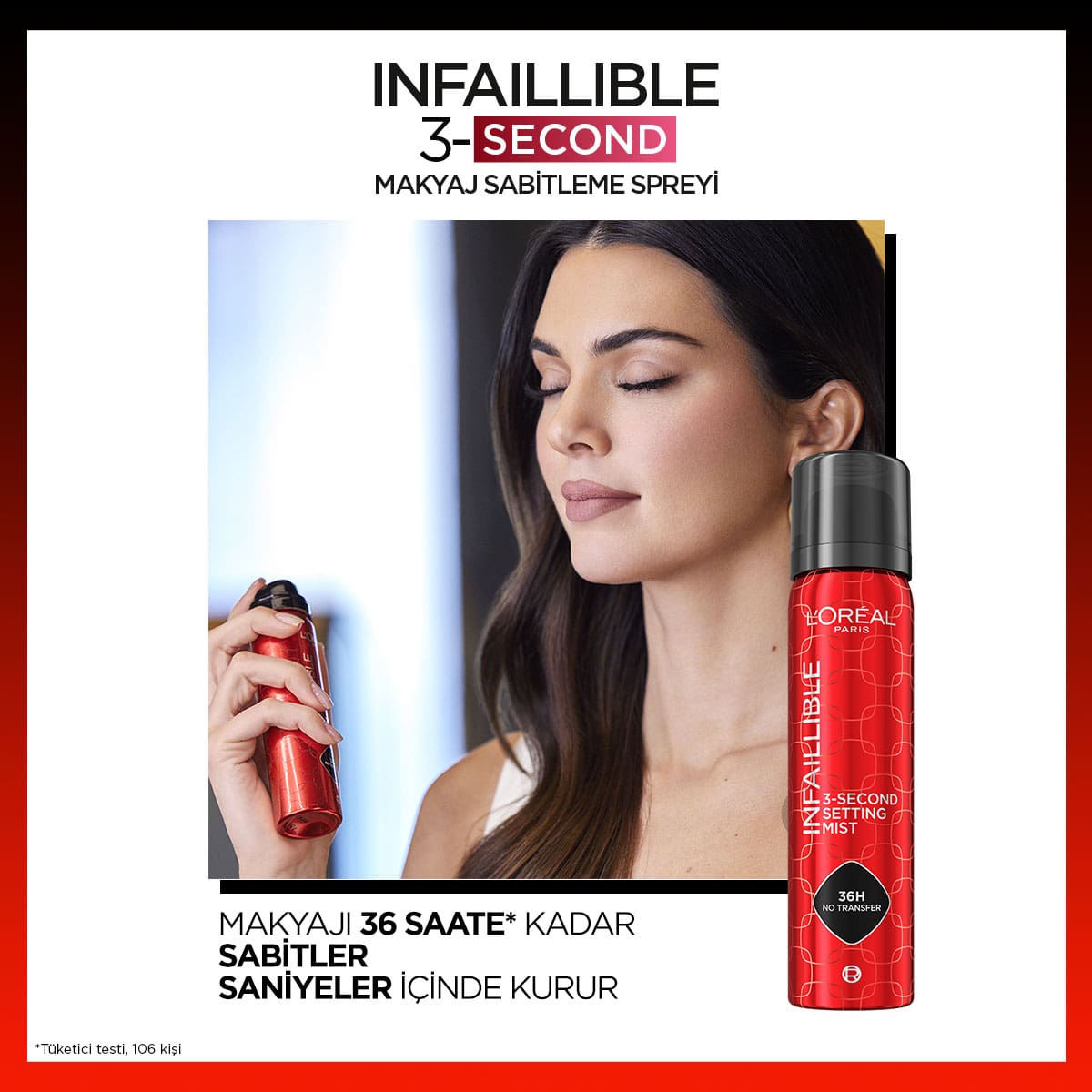 Loreal Paris Infaillible 3 - Second Makyaj Sabitleme Spreyi - Melori