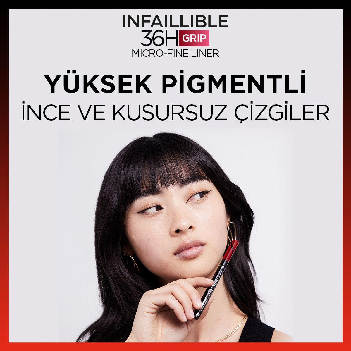 Loreal Paris Infaillible 36H Grip Micro Fine Eyeliner 01 Obsidian - Siyah - Melori