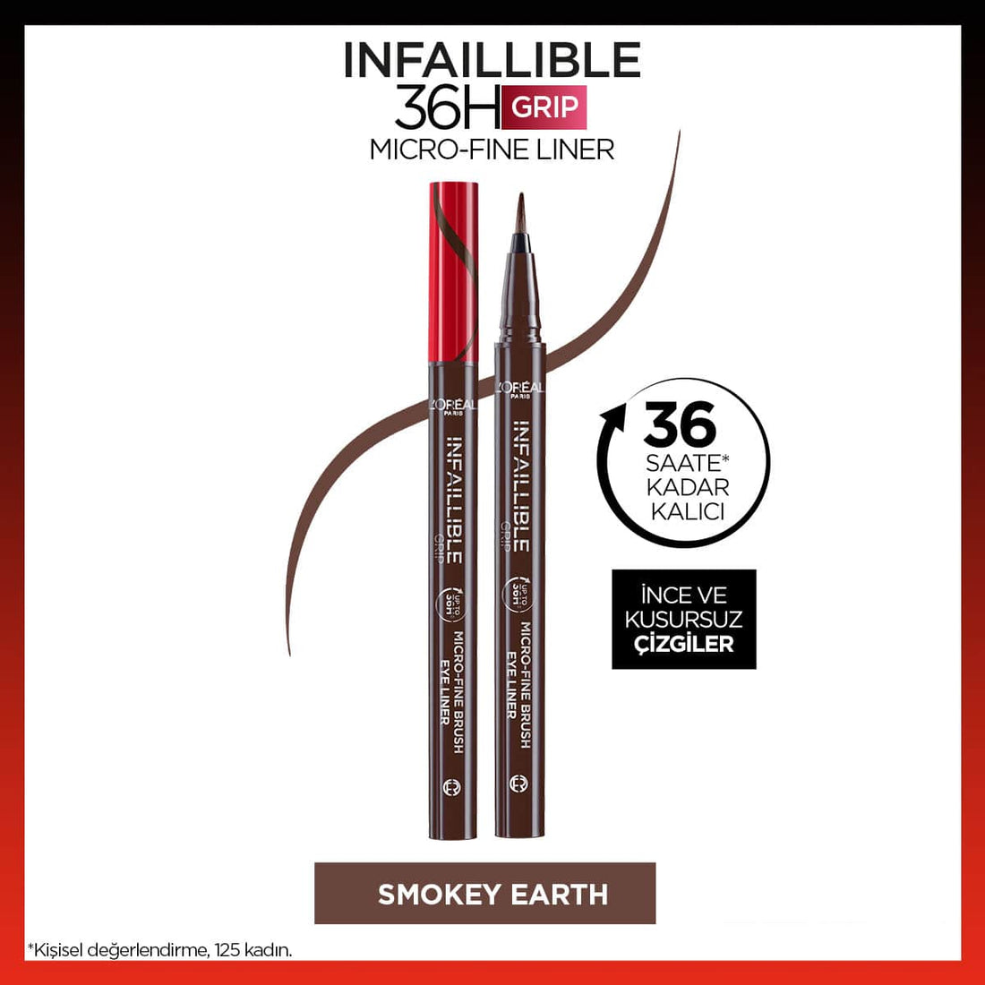 Loreal Paris Infaillible 36H Grip Micro Fine Eyeliner 02 Smokey Earth - Melori
