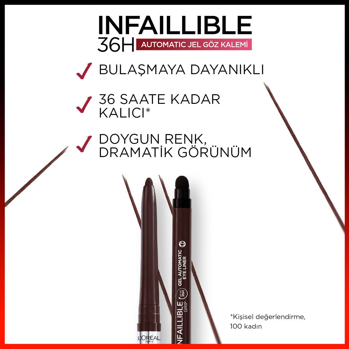 Loreal Paris Infaillible Automatic Jel Göz Kalemi - Kahverengi - Melori