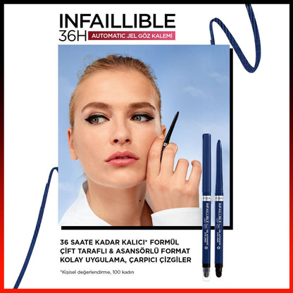 Loreal Paris Infaillible Automatic Jel Göz Kalemi - Mavi - Melori