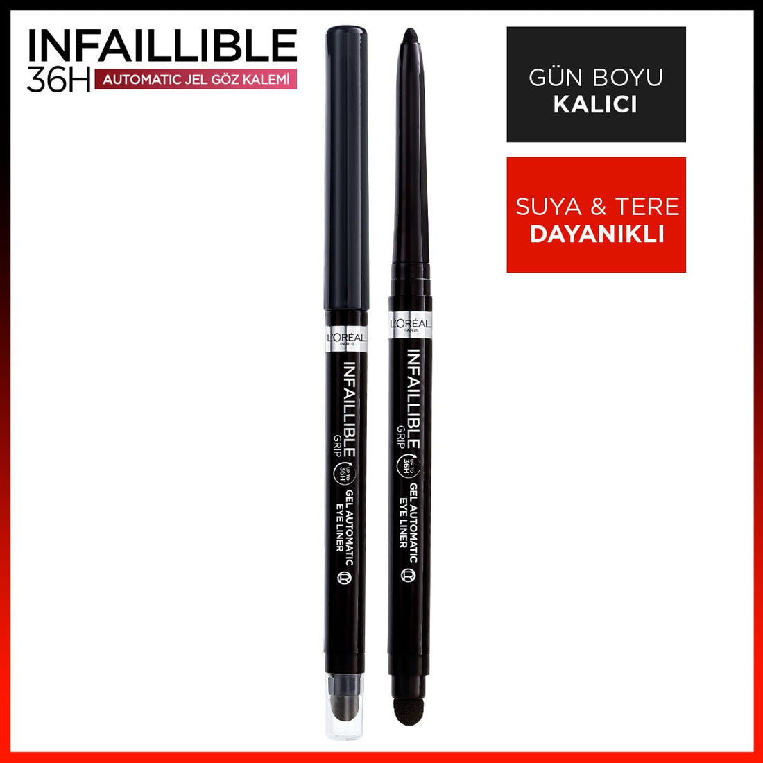 Loreal Paris Infaillible Automatic Jel Göz Kalemi - Yoğun Siyah - Melori