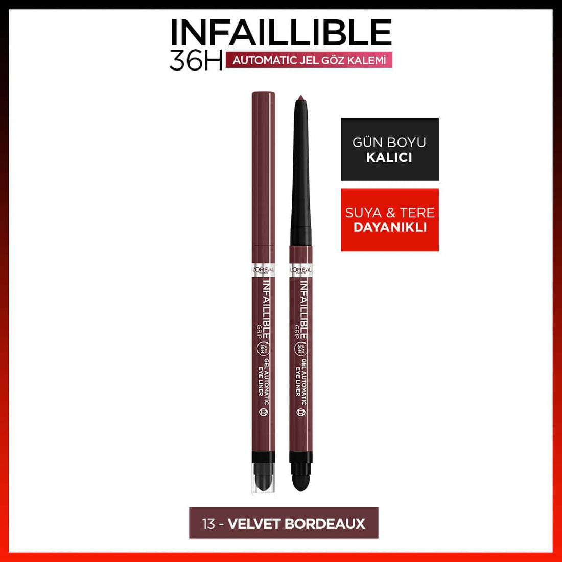 Loreal Paris Infaillible Göz Kalemi - 13 Velvet Bordeaux - Melori
