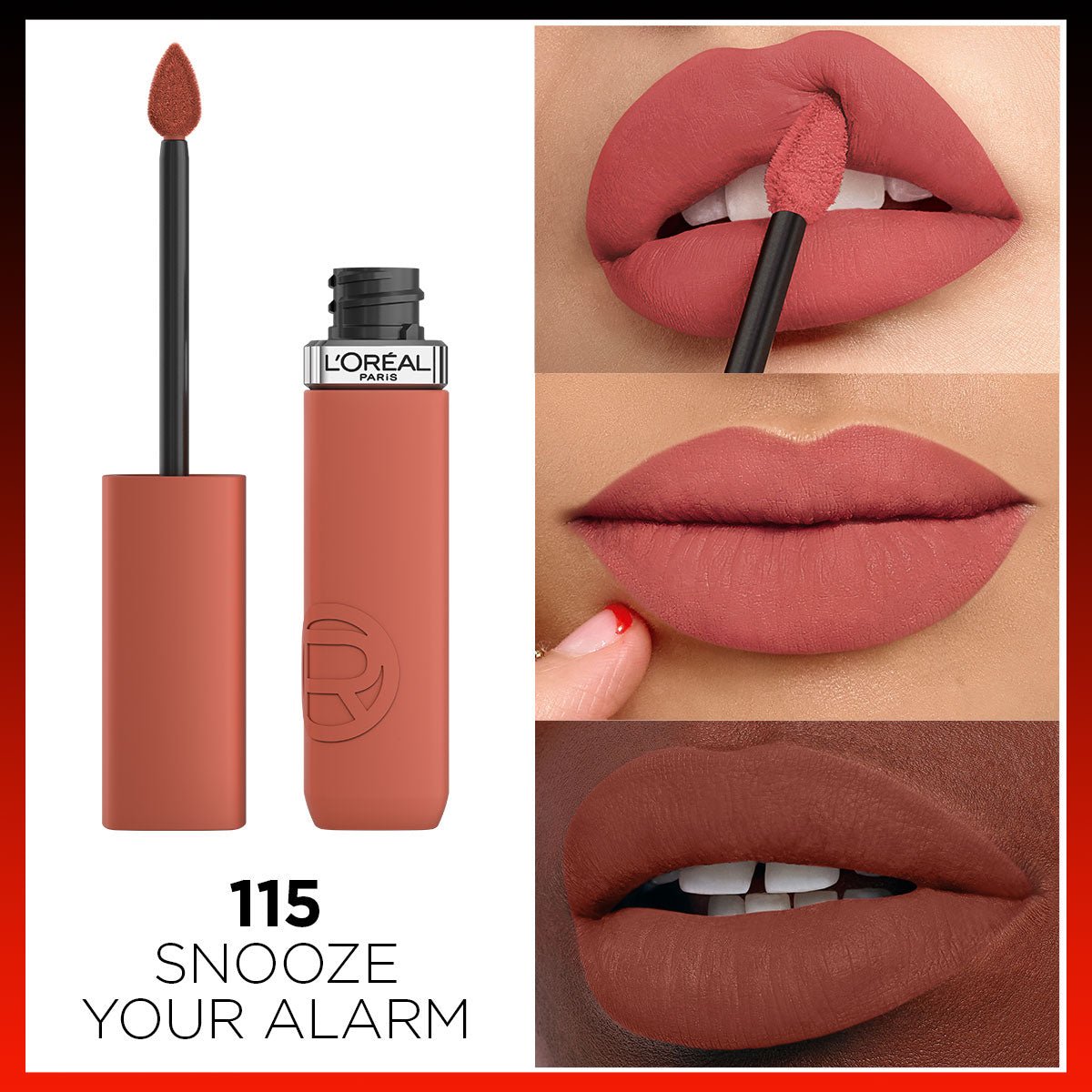 Loreal Paris Infaillible Matte Resistance Likit Mat Ruj - 115 Snooze Your Alarm - Melori