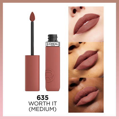 Loreal Paris Infaillible Matte Resistance Likit Mat Ruj - 635 Worth It (Medium) - Melori