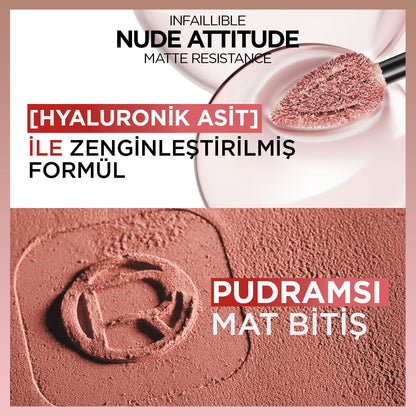 Loreal Paris Infaillible Matte Resistance Likit Mat Ruj - 635 Worth It (Medium) - Melori