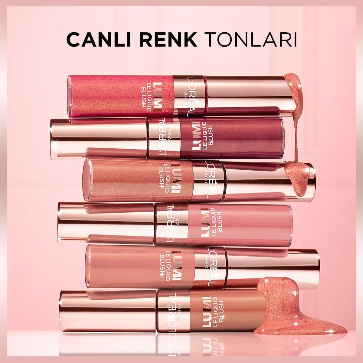 Loreal Paris Lumi Blush Likit Allık - 625 Glowy Gold Pink - Melori