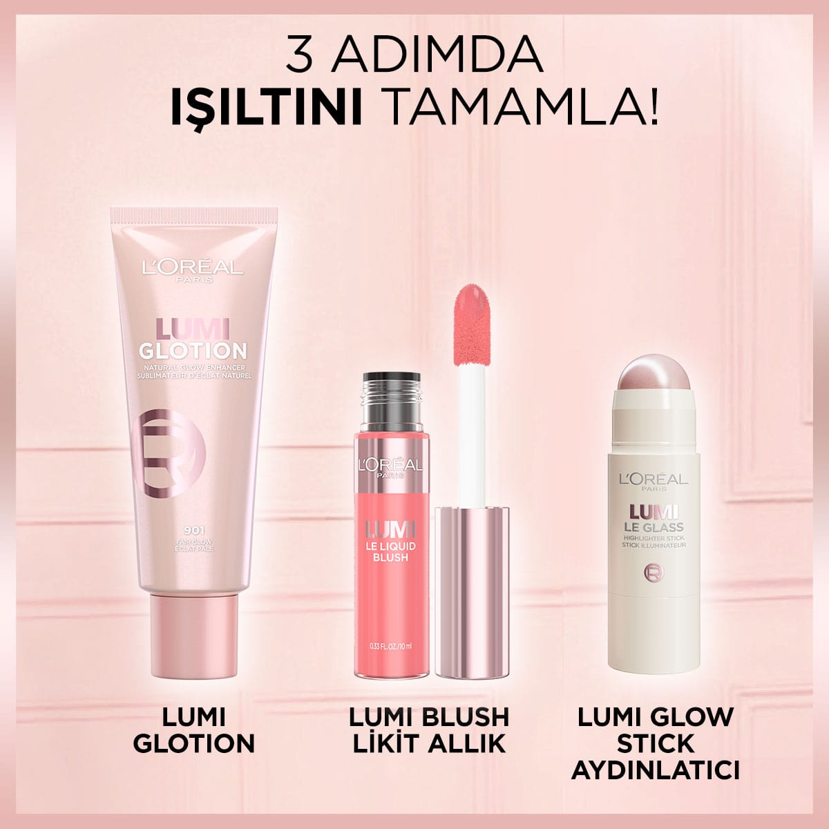 Loreal Paris Lumi Blush Likit Allık - 625 Glowy Gold Pink - Melori