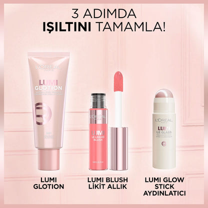 Loreal Paris Lumi Blush Likit Allık - 625 Glowy Gold Pink - Melori