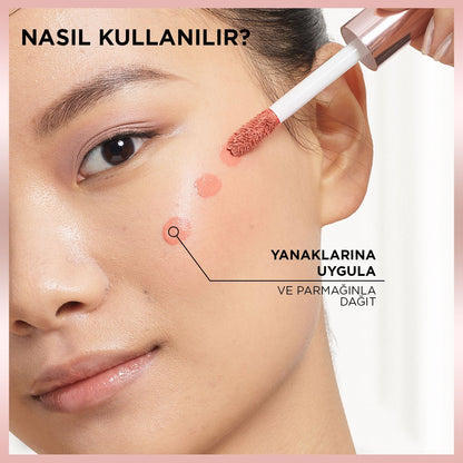 Loreal Paris Lumi Blush Likit Allık - 625 Glowy Gold Pink - Melori