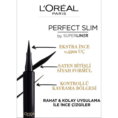 Loreal Paris Perfect Slim by Superliner Siyah Eyeliner - Melori