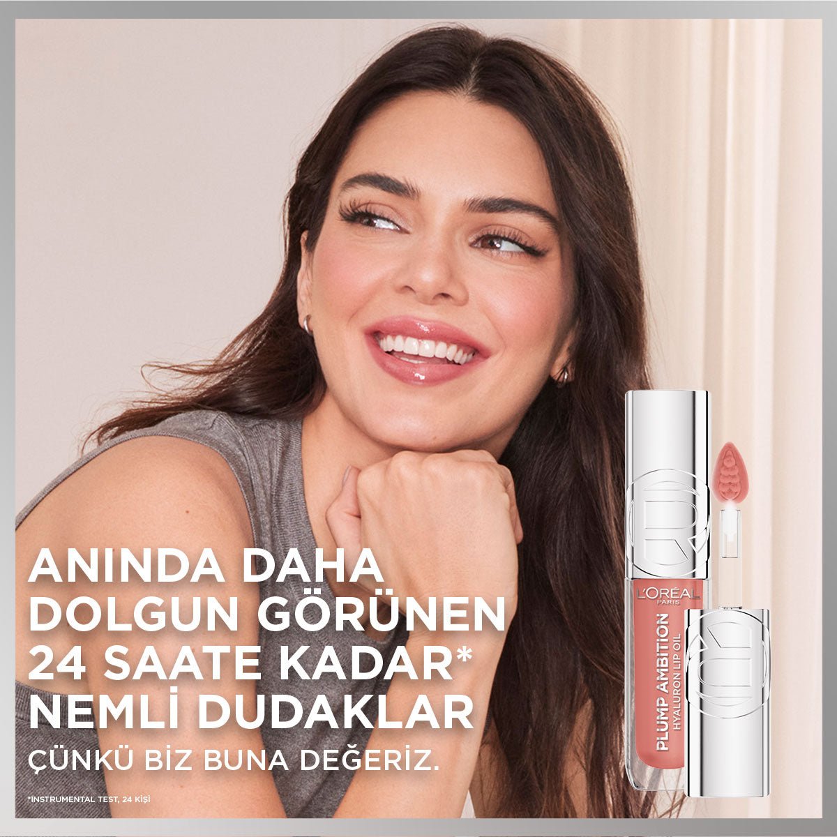 Loreal Paris Plump Ambition Hyaluron Lip Oil Besleyici ve Nemlendirici Dudak Parlatıcısı - 380 Rouge In Love - Melori