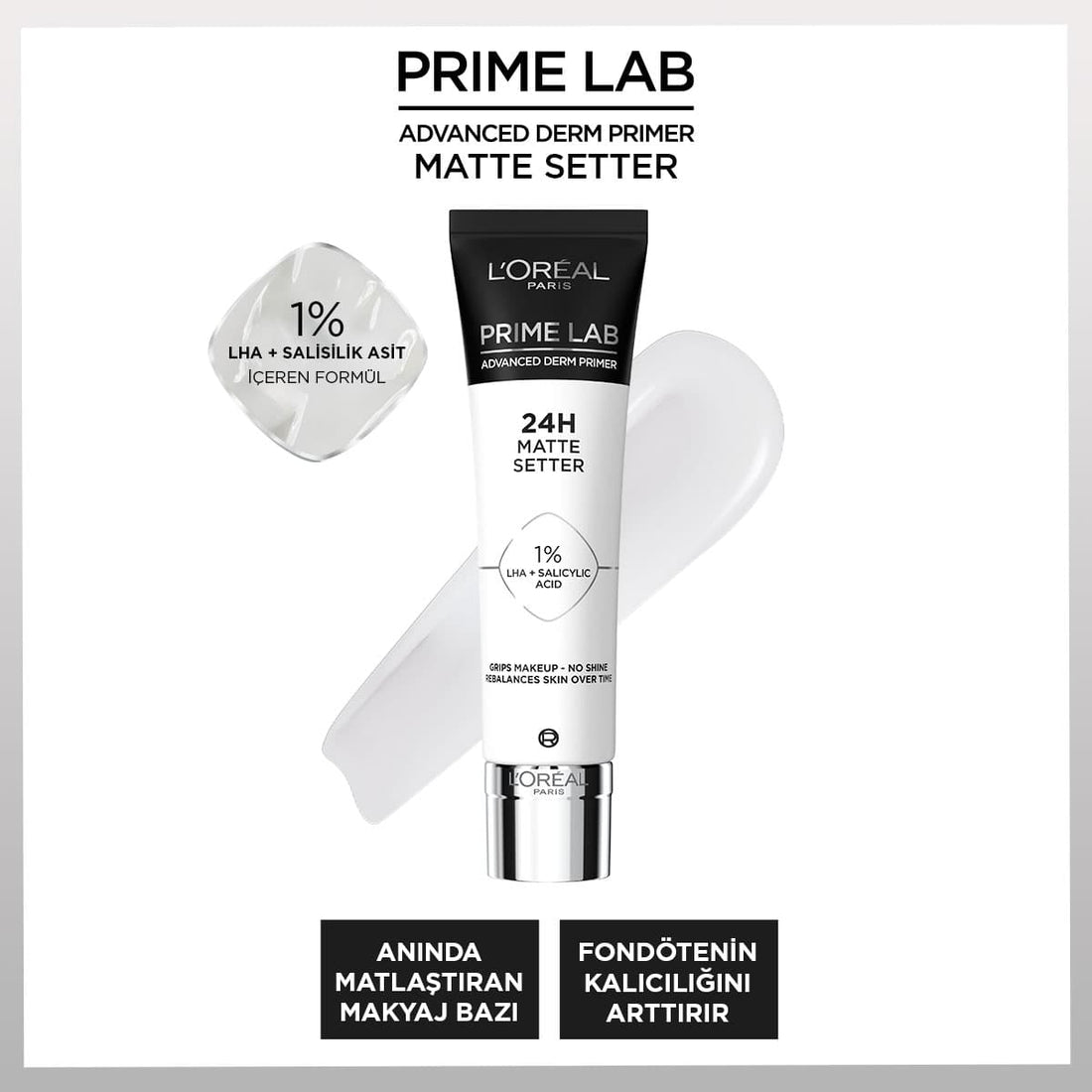 Loreal Paris Prime Lab Matte Setter Matlaştırıcı Salisilik Asit İçeren Primer - Melori