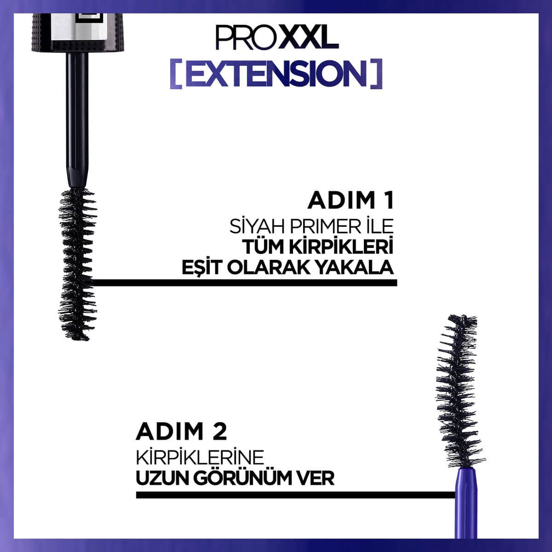 Loreal Paris Pro XXL Extension Çift Taraflı Maskara - Uzunluk Etkisi - Melori