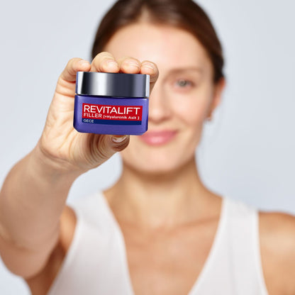 Loreal Paris Revitalift Filler Yoğun Dolgunlaştırıcı Yaşlanma Karşıtı Gece Kremi 50ml - Hyaluronik Asit - Melori