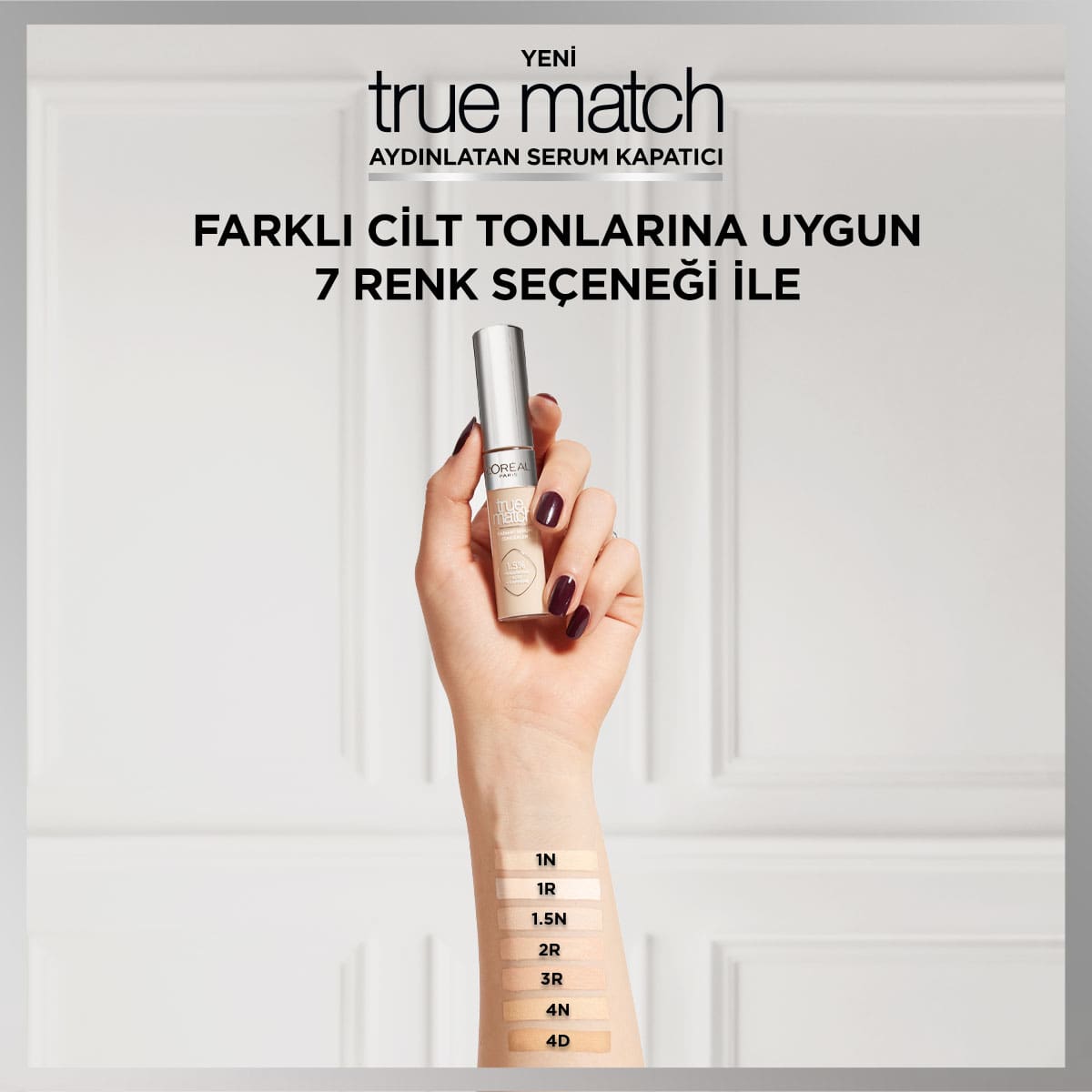 Loreal Paris True Match Aydınlatan Serum Kapatıcı - 4D Light Medium 11 ml - Melori