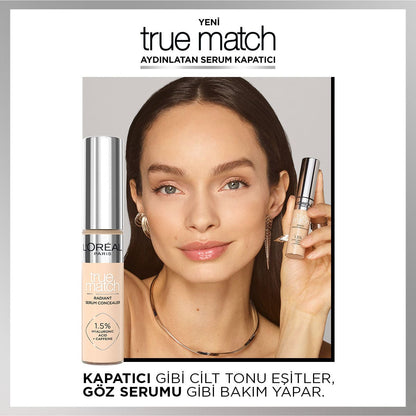 Loreal Paris True Match Aydınlatan Serum Kapatıcı - 4D Light Medium 11 ml - Melori