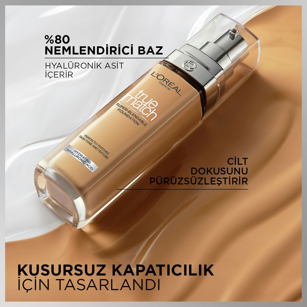 Loreal Paris True Match Bakım Yapan Fondöten - 3N Nötr Alt Ton - Melori
