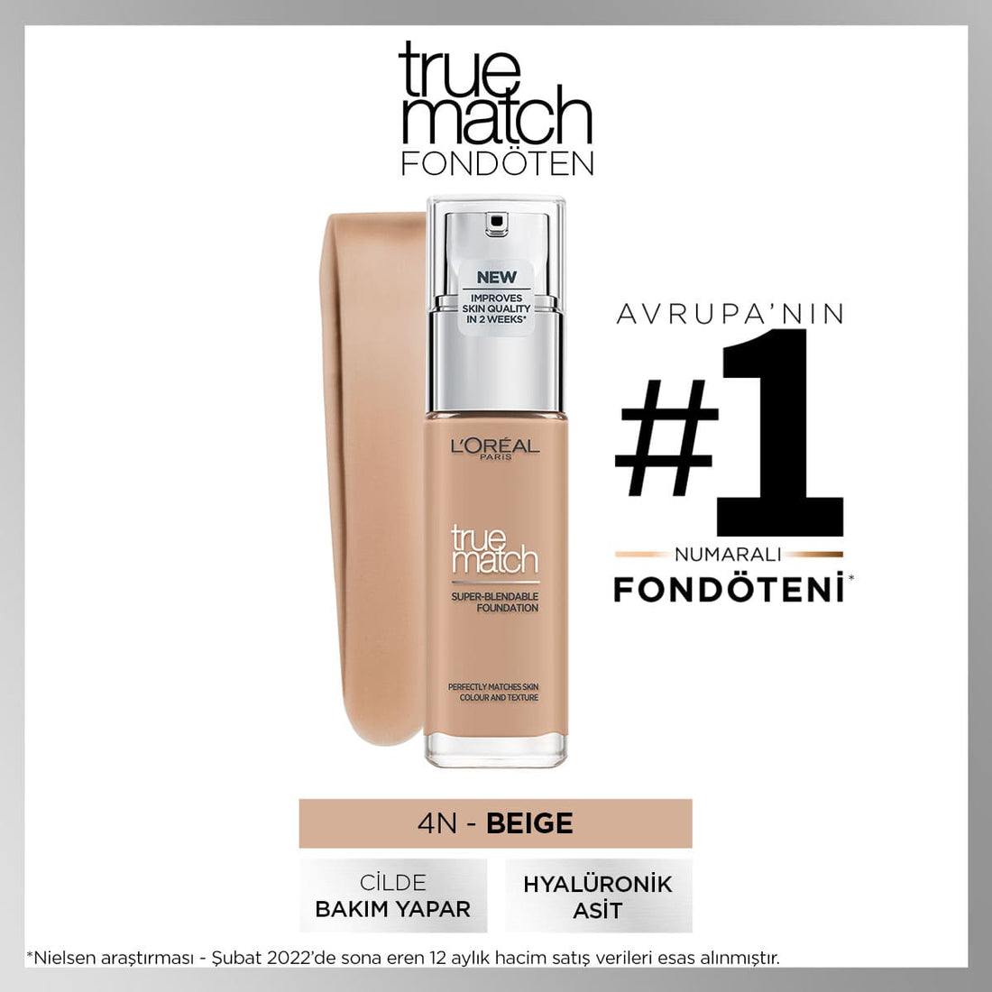 Loreal Paris True Match Bakım Yapan Fondöten 4N BEIGE - Melori