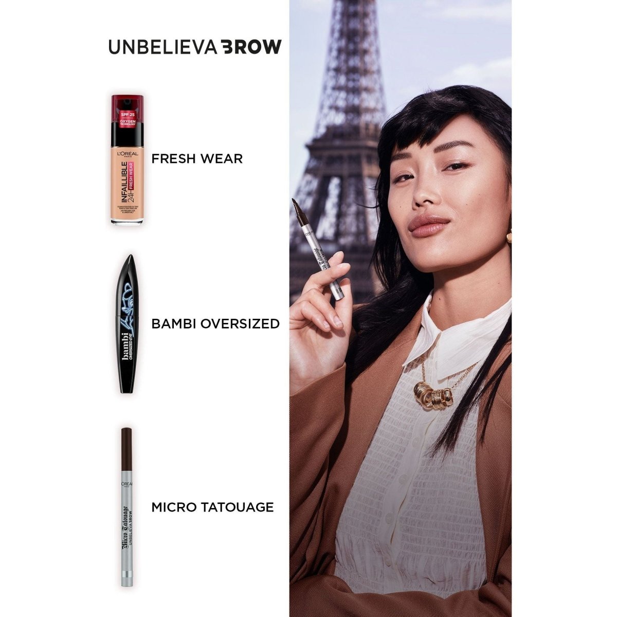 Loreal Paris Unbelieva Brow Micro Tatouage Kaş Kalemi - 109 Ebony - Melori