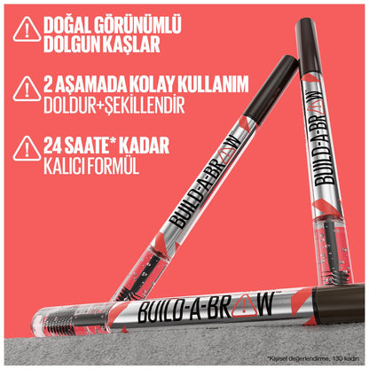 Maybelline New York Build a Brow 2in1 Kaş Kalemi ve Jeli Soft Brown - Melori