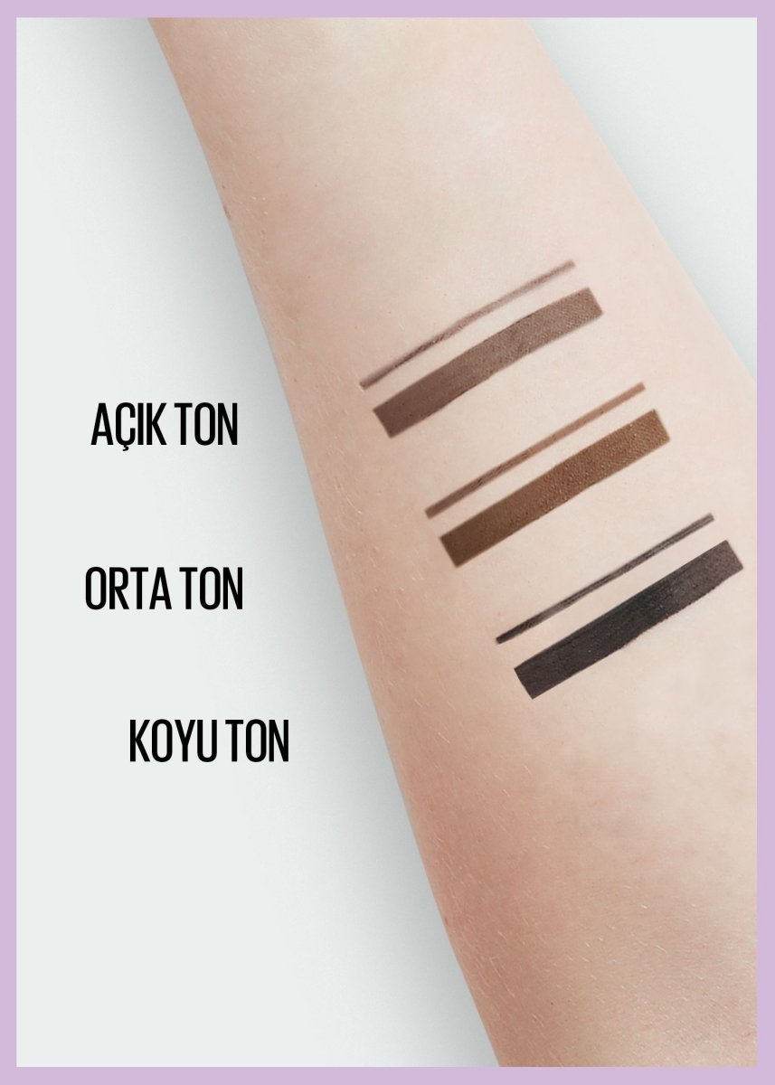 Maybelline New York Express Brow Satin Duo Çift Taraflı Kaş Kalemi - 02 Orta Ton - Melori