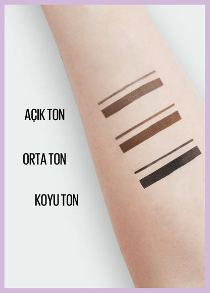 Maybelline New York Express Brow Satin Duo Çift Taraflı Kaş Kalemi - 02 Orta Ton - Melori