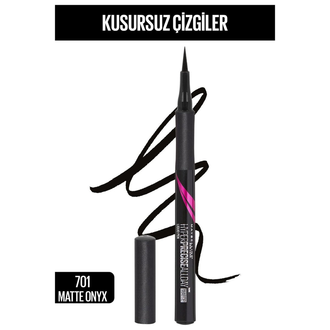 Maybelline New York Hyper Precise All Day Eyeliner - 701 Matte Onyx - Mat Siyah - Melori