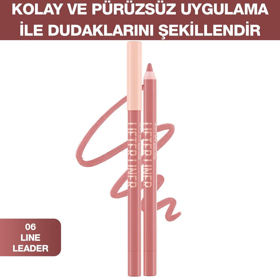 Maybelline New York Lifter Liner Dudak Kalemi - 06 Line Leader - Melori