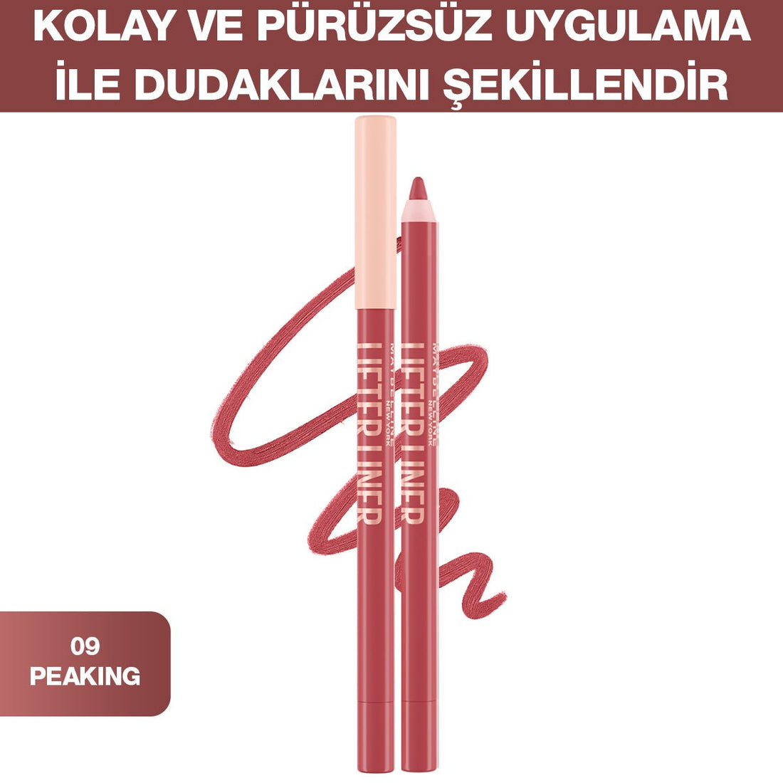 Maybelline New York Lifter Liner Dudak Kalemi - 09 Peaking - Melori