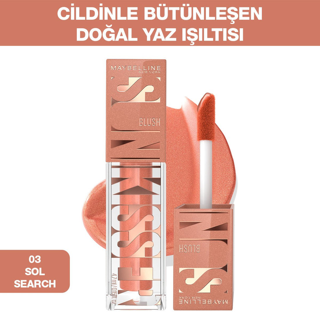 Maybelline New York Sunkisser Likit Allık - 03 Sol Search - Melori