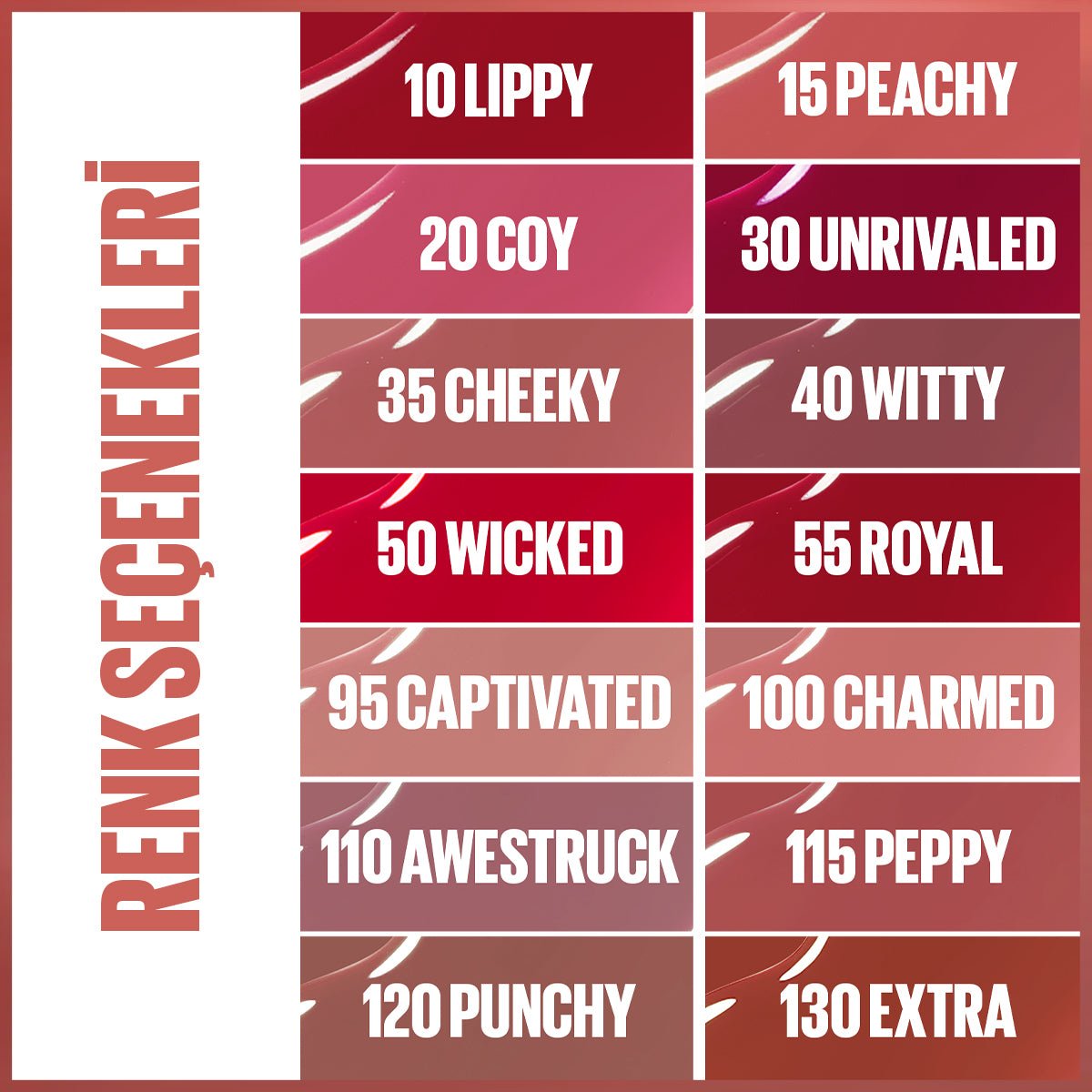 Maybelline New York Super Stay Vinyl Ink Uzun Süre Kalıcı Likit Parlak Ruj 100 Charmed - Melori