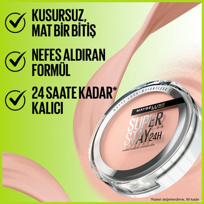 Maybelline New York Superstay Hibrit Pudra - Fondöten - 10 - Melori
