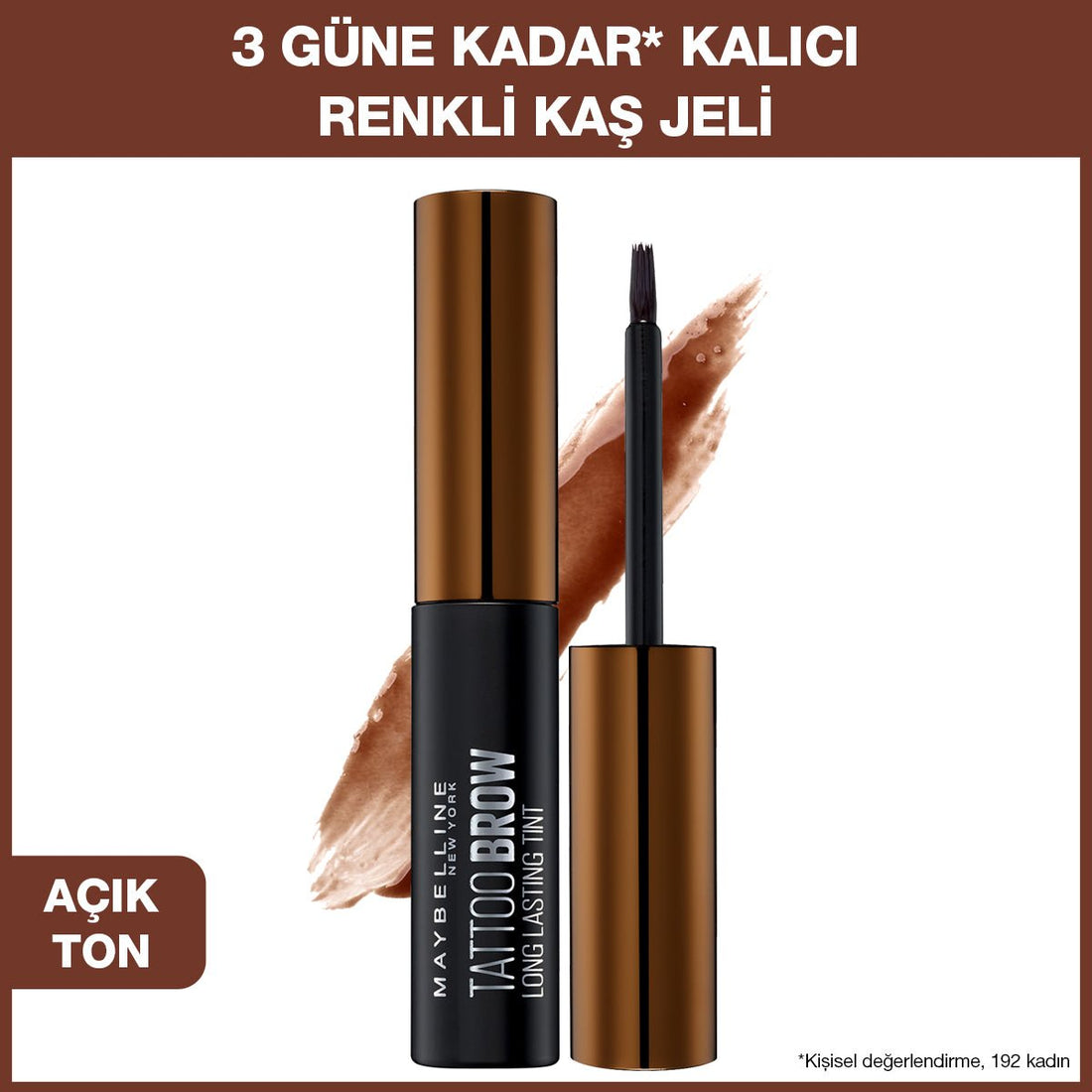 Maybelline New York Tattoo Brow Geçici Kaş Dövmesi - Açık Ton - Melori