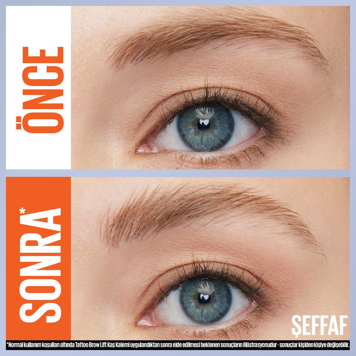 Maybelline New York Tattoo Brow Lift Kaş Kalemi - 00 Clear (Şeffaf) - Melori