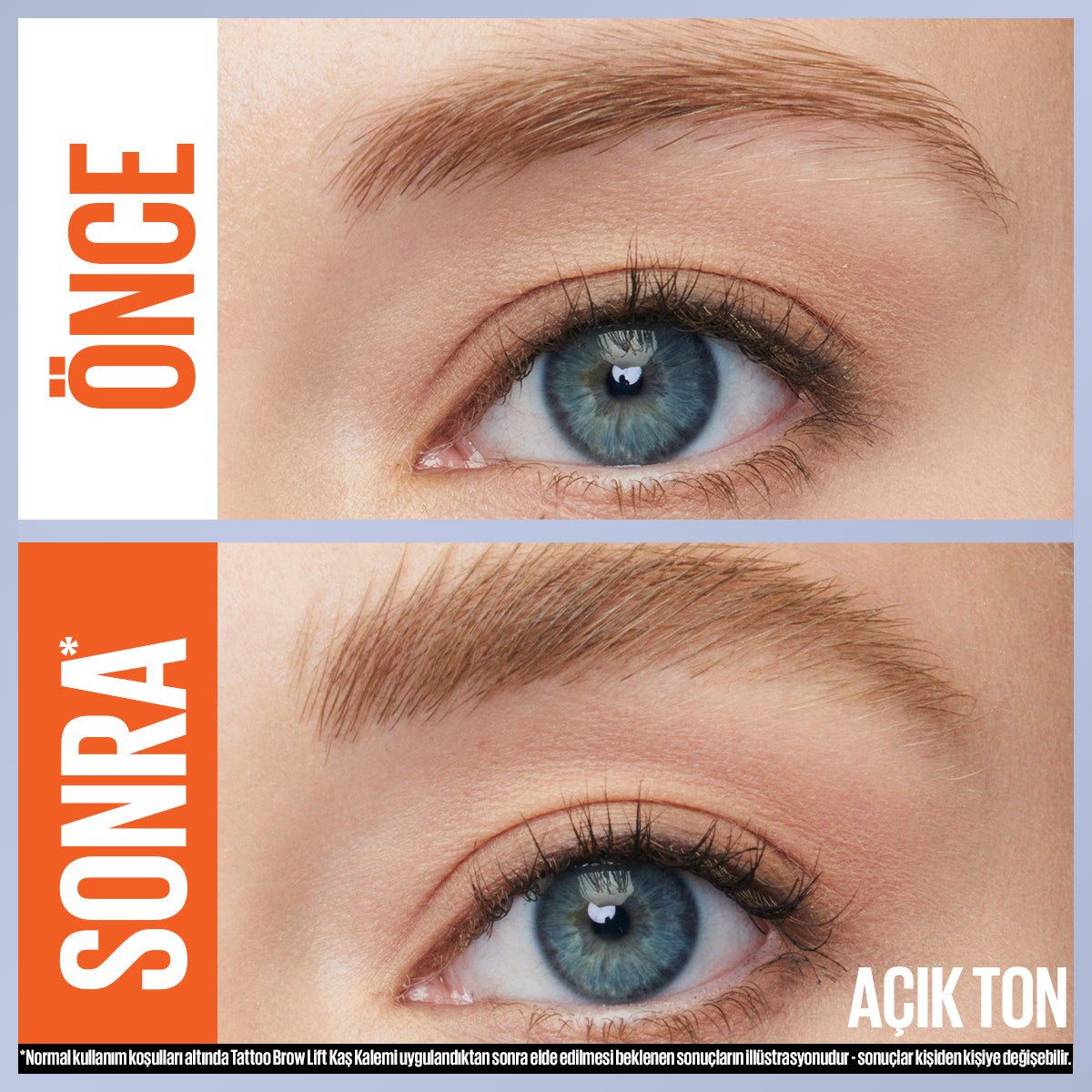 Maybelline New York Tattoo Brow Lift Kaş Kalemi - 01 Blonde (Açık Ton) - Melori